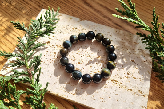 Grey-Toned Tiger’s Eye Bracelet | 灰調虎眼石手鏈
